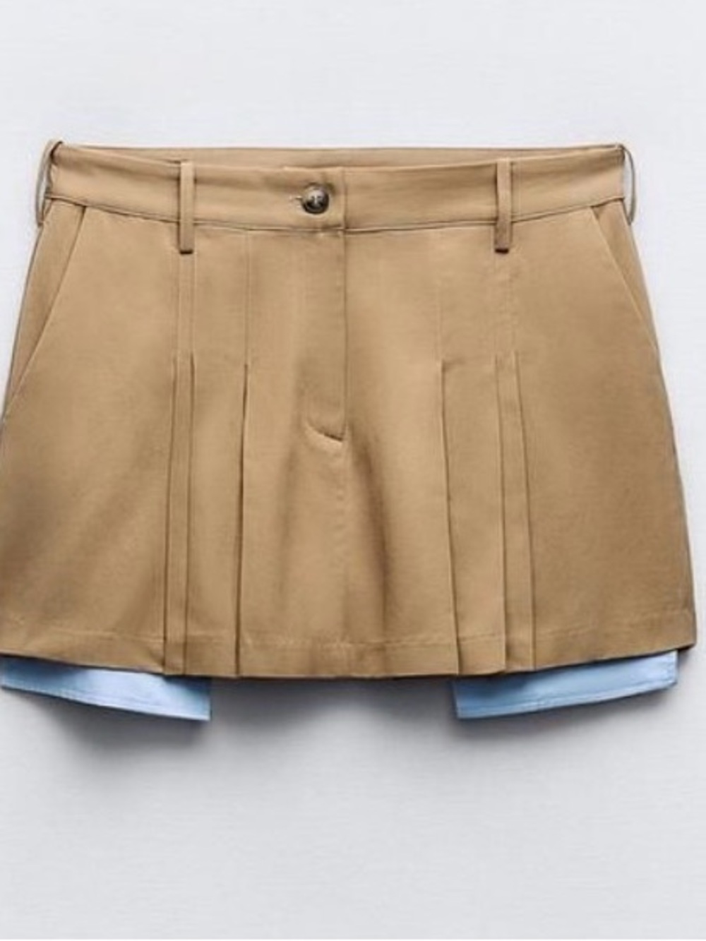 Zara Khaki Mini Skirt